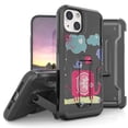 thumbnail image 1 of Armor Kombo Holster Rugged Cover Designed For Apple iphone 13 Mini 5.4" Case Black/Black, 1 of 9