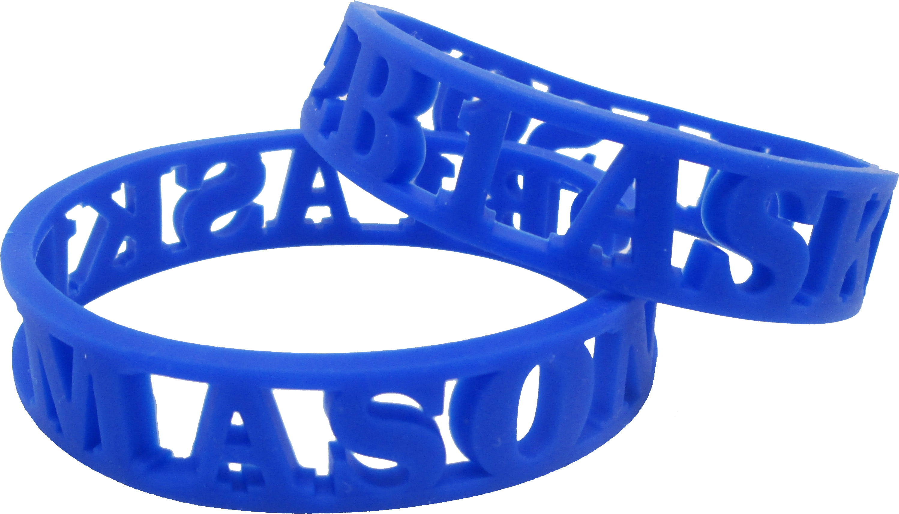 Pack of 2 - Black Cultural Exchange Alpha Phi Alpha 3D Cut Out Silicone Bracelet