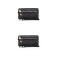 thumbnail image 2 of Sonducket Cartera de cuero PU para mujer, portátil, Color sólido, con cremallera, carpeta de fotos, tarjetero, monedero para niñas, Notecase, Negro 2piezas, 2 of 6