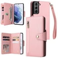 thumbnail image 1 of Case for Samsung Galaxy S21 Plus 5G Magnetic Leather Zipper Wallet Cover Card Holder, 1 of 5
