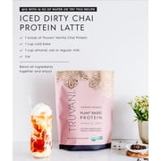 Truvani Vegan Plant Based Pea Protein Powder | Organic | Vanilla Chai | 20 Servings | Gluten & Dairy Free