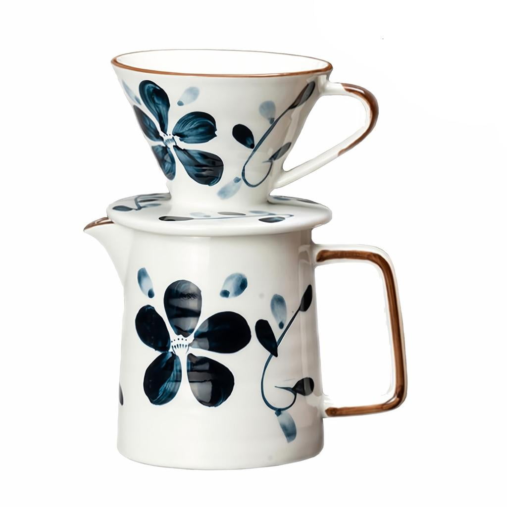 SDFGTstore Hand Dripping Coffee Maker Cone Brewer Ceramic Materials Even Extraction Easy Cleaning Design Coffee Filter