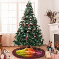 thumbnail image 6 of Sigee Vibrant Color Splash for Christmas Decoration Tree Skirt Christmas Plaid Tree Skirt,Christmas home decor Holiday Tree Skirt Fits TChristmas Tree-30", 6 of 6
