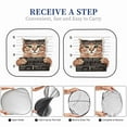 thumbnail image 6 of Balery 2 Piece Cat Holding Mugshot Sign Car Windshield Sun Shade|Foldable Front Windshield Shade for Car Front Window for Most Sedans SUV Truck-Small, 6 of 7