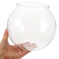 thumbnail image 2 of KAKOWELY 1 Pce Bac à Poissons en Plastique Transparent Petit Aquarium Ménager Bac à Poissons Rouges,7.09"X7.09"X6.3", 2 of 4