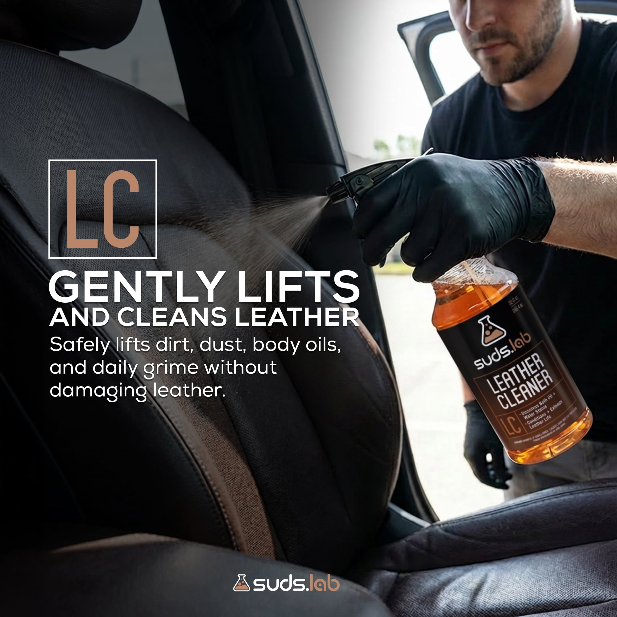 Suds Lab LC Deep Cleaning Leather Cleaner Spray - 32 fl oz