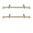 thumbnail image 2 of Randal 1" Dia Side Window Curtain Rod 12-20 inch long (Set of 2) - Light Gold, 2 of 2