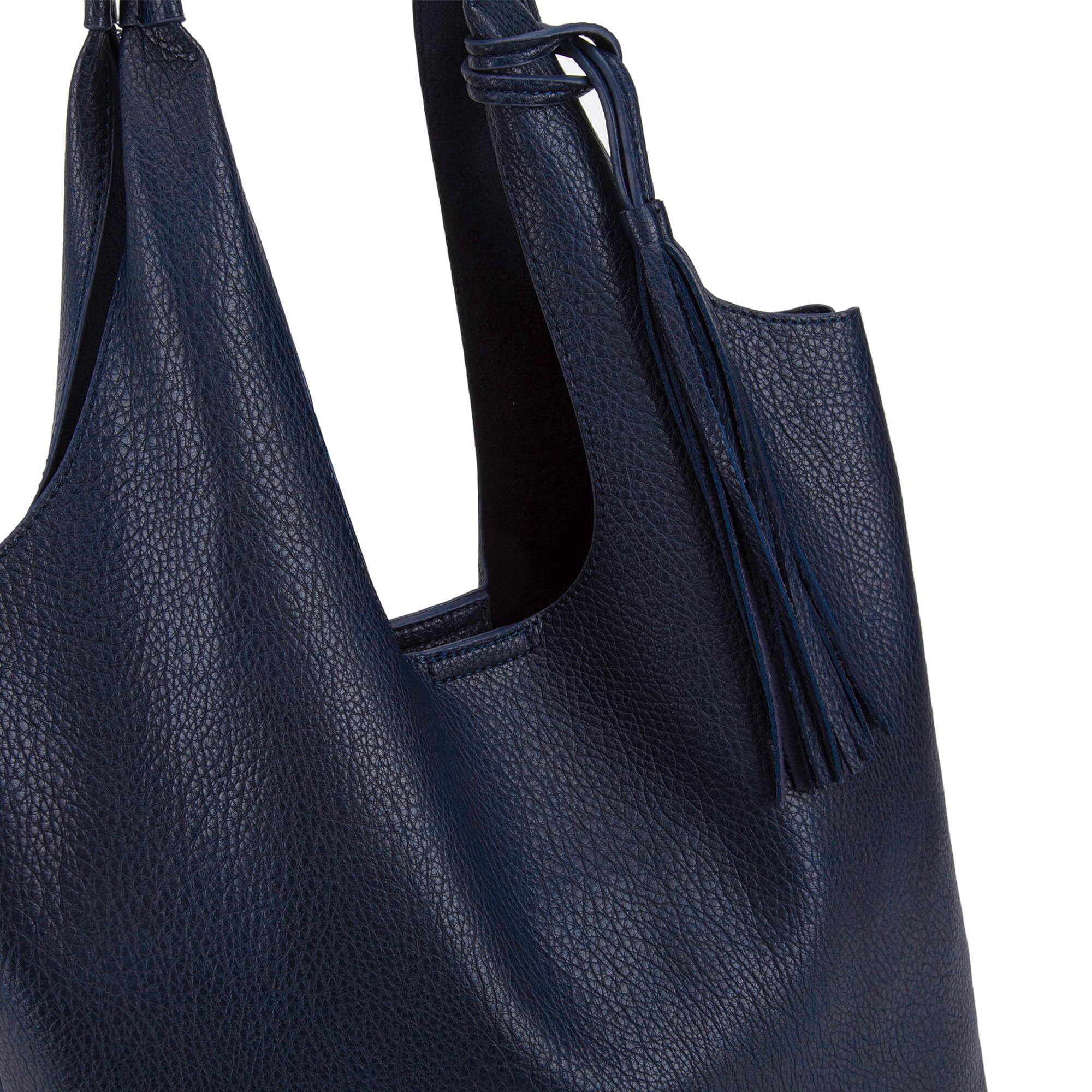 Montana West Slouchy Hobo Bags for Women Soft Designer Shoulder Purses Ladies Top Handle Handbag, Dark Blue