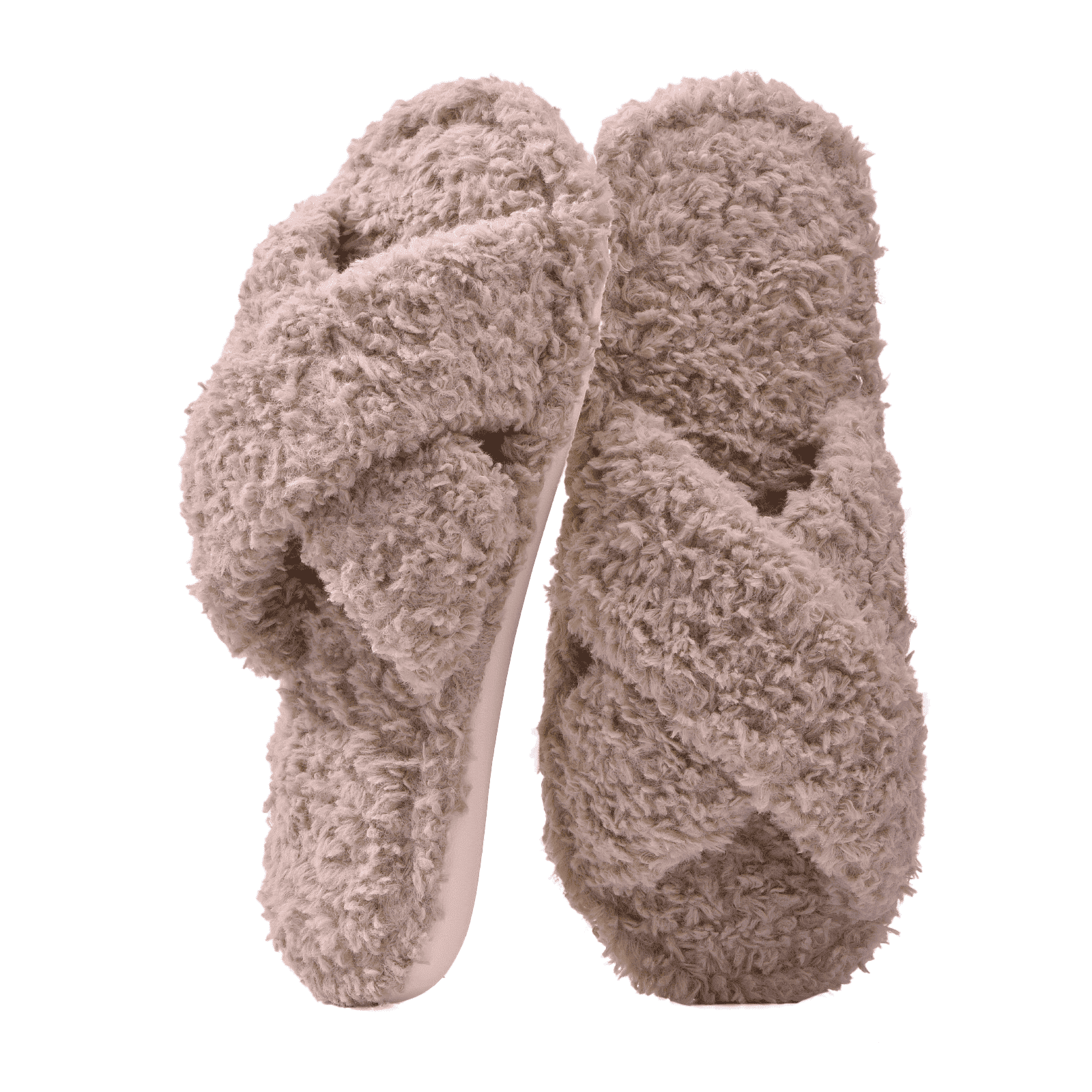 TRANSLINK Open Toe Slippers for Women Portable Lightweight Slides with Memory Foam Comfort Great Gift for Women