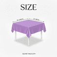 thumbnail image 4 of AK TRADING CO. 54" x 54" Polyester Square Tablecloth - Perfect for Any Occasion Like Parties, Wedding, Buffet Decoration, Indoor & Outdoor Use (Lavender), 4 of 14