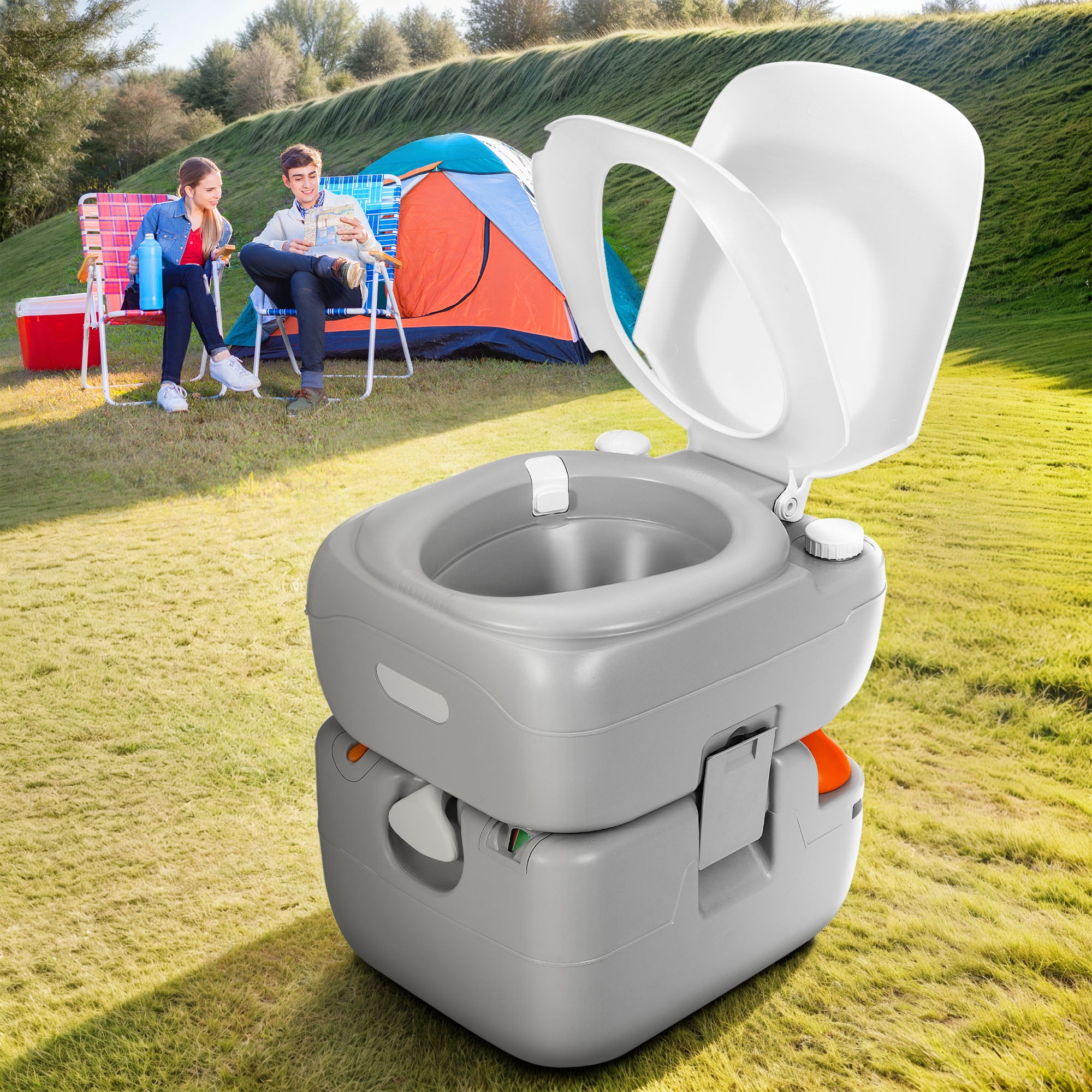 【未使用】THETFORD Porta Potti ポータブルトイレ Thetford® - Porta Potti™ 135 White/Gray Plastic Portable Toilet