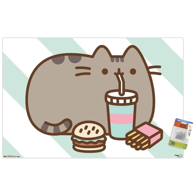 Pusheen - Food Wall Poster, 14.725" x 22.375"