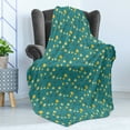thumbnail image 4 of Underwater Soft Flannel Fleece Throw Blanket, Exotic Anemone Fishes Swimming in the Ocean Sea Marine Coral Reef Motif, Cozy Plush for Indoor and Outdoor Use, 50" x 60", Dark Teal Orange, by Ambesonne, 4 of 5