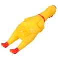 thumbnail image 4 of Yellow Screaming Rubber Chicken Pet Dog Toy Squeak Squeaker Chew Gift, 4 of 6