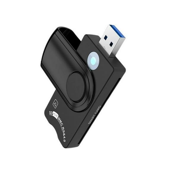 Card Reader, 5 in 1 Militarys USB SIMSDTF/IDsIC Card Adapter