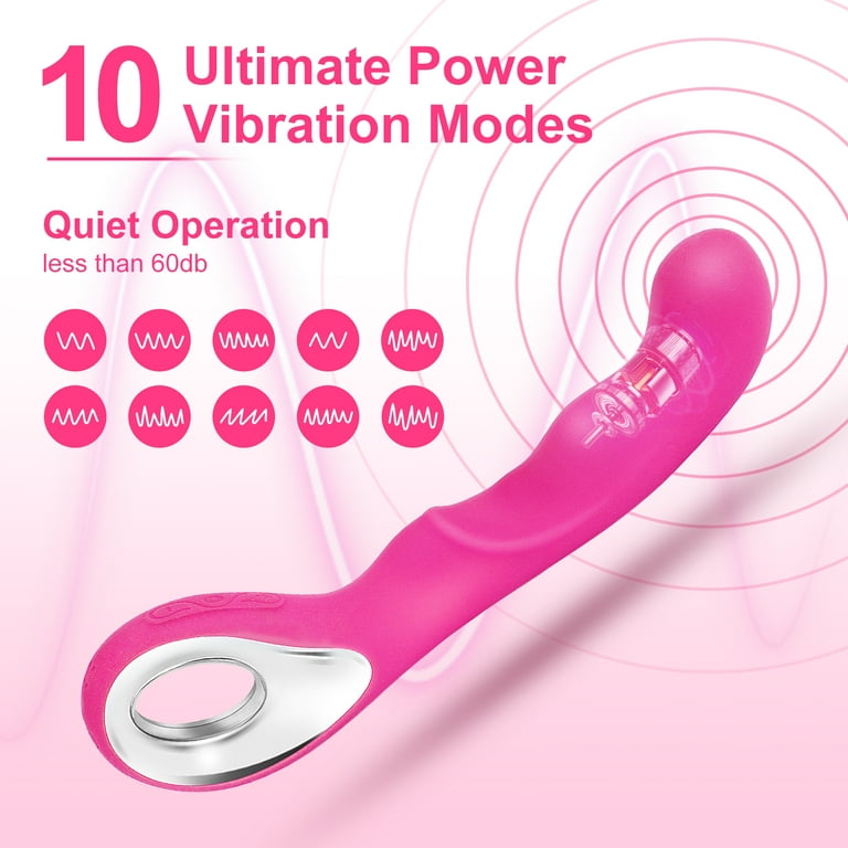 MonNn G Spot Vibrator Dildo for Women, Rechargeable Vibrating Massager with  10 Vibration Modes, Quiet Powerful Adult Sex Toys for Couples or Solo Sex,  Pink