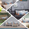 thumbnail image 6 of Orange Navy Blue Coral Throw Pillow Covers, Summer Beach Coastal Ocean Wooden Soft Breathable Pillow Cases with Zipper for Sleeping, Long Body Pillowcases for Couch Bed Sofa Chair 20x60 Inches, 6 of 9