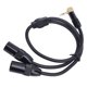 thumbnail image 5 of Cable Divisor En Y Macho XLR Doble De 1/8, 3,5mm, 1/8 Estéreo, 3 Pines, 0,5 M, Para Micrófono, Altavoces, Escenario, DJ, 5 of 7