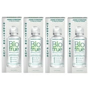 Biotrue Hydration Plus Contact Lens Solution, Multi-Purpose Solution for Soft Contact Lenses, 4 FL OZ - 4 Pack