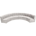 thumbnail image 5 of Meridian Furniture Limitless Cream Velvet Modular 6 Piece Sectional, 5 of 7
