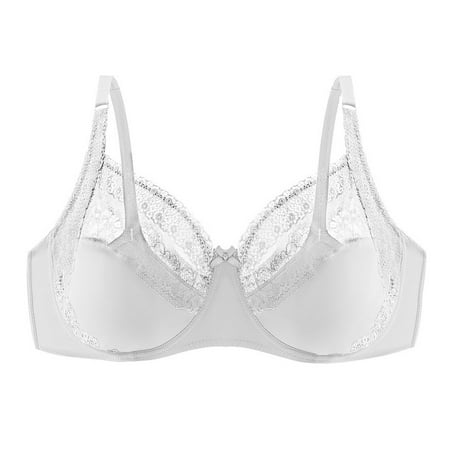 

Women s Comfortable Smooth Lace Back Large Cup Side Fold Large Bra