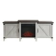 thumbnail image 4 of Edyo Living Freestanding Wooden Electric Fireplace TV Stand Console, Grey, 4 of 10