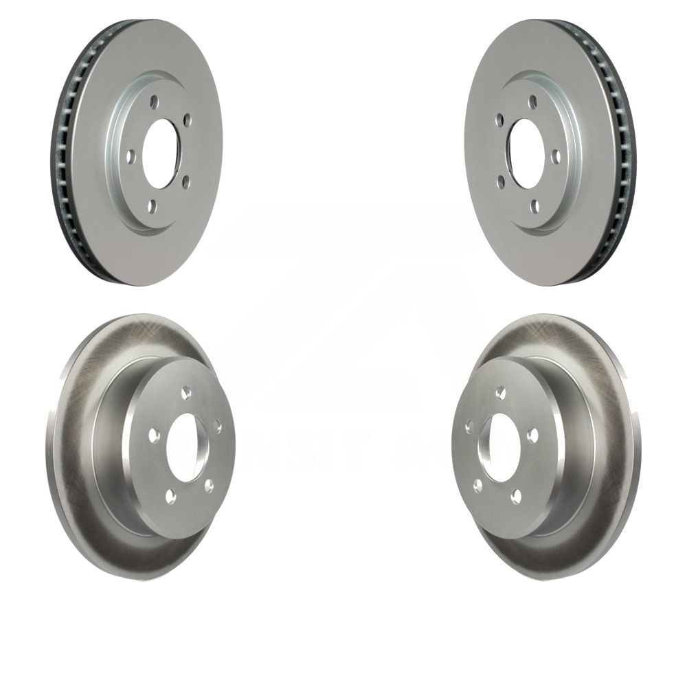 Front Drilled /& Slotted Brake Rotors For Town /& Country Voyager Caravan