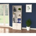 thumbnail image 2 of Pemberly Row Modern 3-Shelf Bookcase with Cabinet in Washed Oak, 2 of 16