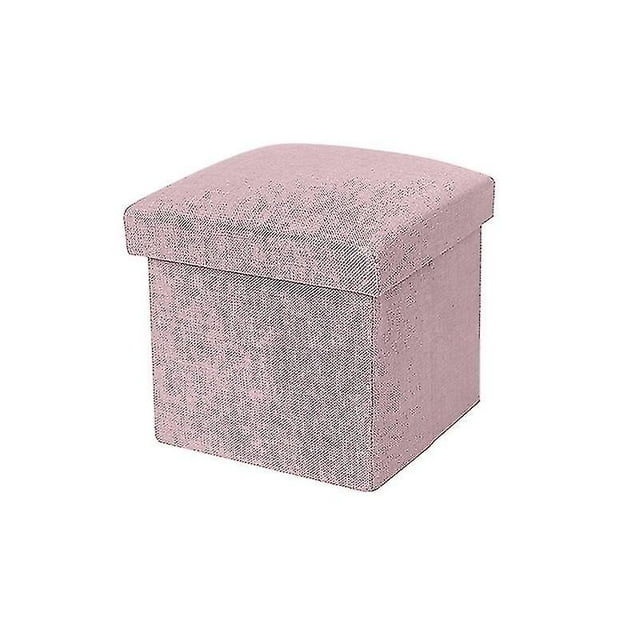 Storage Box Strong Load Bearing Capacity Foldable Fabric Versatile Storage Ottomans Cube Seat For Home Qinhai