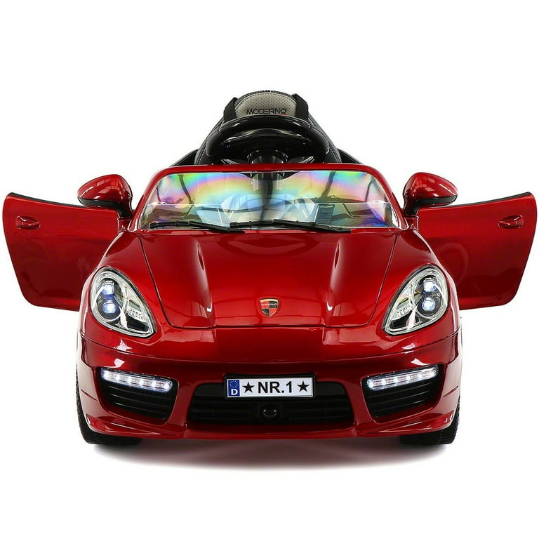 <特価>子供車　RED 2020 Porshe Bokster Style Kids Electric Ride-On Car 12V