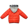 thumbnail image 2 of Richie House Little Boys Orange Felt Embroidery Patch Padding Jacket 4/5, 2 of 2
