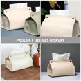 thumbnail image 2 of Napkin Dispenser Car Tissue Holder PU Leather Paper Towel Case Napkin Dispenser, 2 of 9