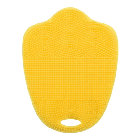 

Silicone Cleaning Brush Table Cushion Dish Wash Pad Kitchen Tool (Yellow)