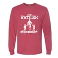 thumbnail image 2 of Wild Bobby,Like Father Like Sons Boy Dad Daddys Boy Gift, Father's Day, Men Long Sleeve Shirt, Vintage Heather Red, 3XL, 2 of 3