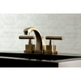 thumbnail image 2 of Kingston Brass KS4943CQL Claremont Widespread Bathroom Faucet with Brass Pop-Up, Antique Brass, 2 of 7