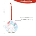 thumbnail image 3 of Naloa Cute Elephant Acrylic Santa Tree Decorations Christmas Hanging Pendant for Christmas Winter New Year Party Hanging Decorations-Round Shape, 3 of 7