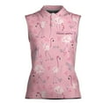 thumbnail image 2 of Cute Flamingo Playing Golf Pattern Golf Team Women Sleeveless Polo XS-4XL, 2 of 5