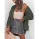thumbnail image 4 of Blusa extragrande casual para mujer,Blusa extragrande de manga larga Blusa extragrande con bolsillo frontal Blusa extragrande con hombros caídos Claridad notable, 4 of 7
