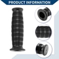 thumbnail image 5 of Unique Bargains 7/8" 22mm 15/16" 24mm Universal Motorcycle Hand Grip Cover Non Slip Rubber Handlebar End Grips for Motorcycle Scooter Bicycle ATV 1 Pair Black, 5 of 7