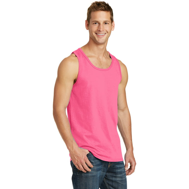 Comfort Colors Men's Adult Tank Top, Style 9360 (X-Small, Neon Pink) at   Men's Clothing store