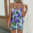 thumbnail image 6 of HaoXianJian Summer Womens Summer Tank Top Floral Print Tee Sleeveless T Shirt Casual Loose Fits Tunic Shirts 2025, 6 of 6