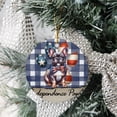 thumbnail image 3 of Patriotic French Bulldog 4th of July Independence Paws Ceramic Round Ornament Dog Lover Gifts Home Tree Decor - 02010, 3 of 5