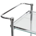 thumbnail image 5 of Organize It All Chariot de Service à 3 Niveaux en Chrome et Verre Trempé, 5 of 5