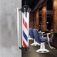 thumbnail image 2 of Fichiouy 40" Barber Shop Sign Pole Light LED Rotating Hair Salon Sign Red Blue White Color, 2 of 10