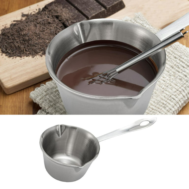 Mini Soup Pots Oil Melting Cooking Pot Butter Melting Pot Nonstick Easy to  Clean with Wooden Handle Small Saucepan for Restaurant Camping 125ml 