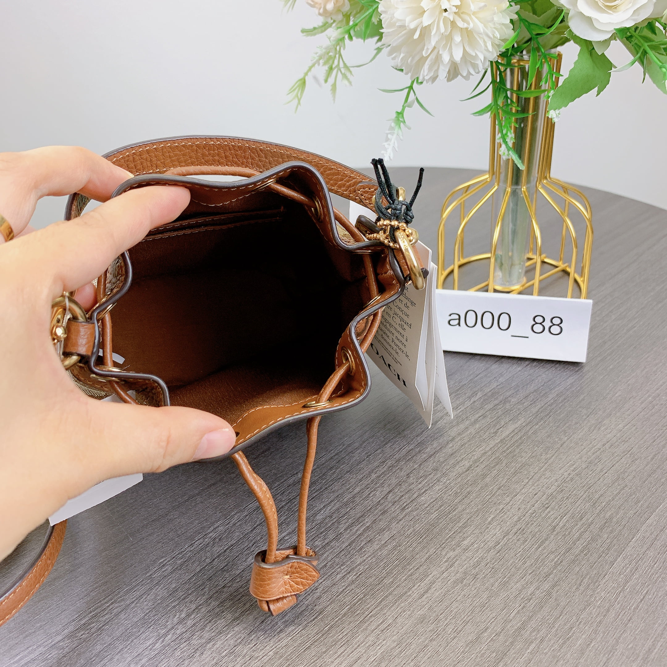 Coach Women's Mini Dempsey Bucket Bag In Signature Jacquard