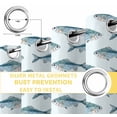 thumbnail image 6 of Coastal Fishes Blackout Curtains for Bedroom/Living Room, Thermal Insulated Kitchen Curtains, Summer Watercolor Ocean Animals Grommet Darkening Window Treatment Drapes 52"x84"x2, 6 of 8