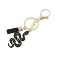 thumbnail image 5 of Unique Bargains 1 Pc Fashion Glitters Snake Tassel Handbag Charm Bag Accessories Black, 5 of 5