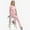 Pink, variant on LYMAYTER Women Comfort Medical Uniform Quick-Dry Multi-pocket Design Regular and Petite Medical Uniform Set for S-2XL
