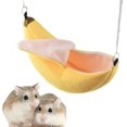 thumbnail image 1 of Cama tipo banana para hámster, hamaca, cama cálida para animales pequeños, jaula tipo nido, accesorios para hámster, 1 of 5